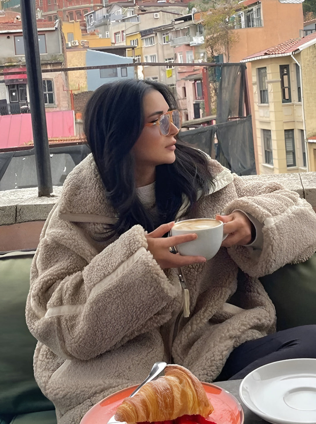 Zuleika – Oversize’owa kurtka polarowa